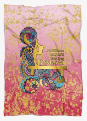 Gymnastics Live Your Dream With Water Colored Zentangle - Illustration #1991483