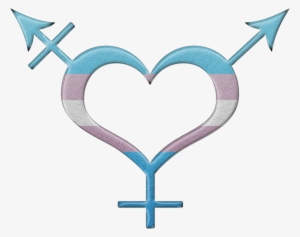 Transgender Pride Heart Shaped Gender Neutral Symbol - Pansexual Pride Gender Neutral #1991735