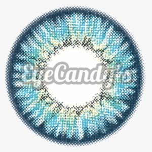 Royal Vision Fancy Blue Colored Contacts Circle Lenses - Contact Lens #1992212