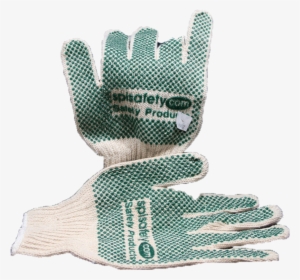 Gloves, Knit, Black Dot, Pd-2, Pair - Leather #1992668