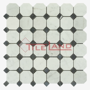 Carrara Octagon Black Dot - Marble #1992700