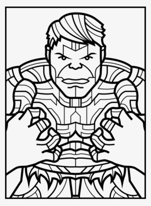 Avengers Drawing Line - Coloring Book #1993691