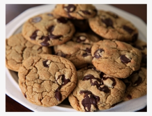 Plate Of Chocolate Chip Cookies - Plate Of Warm Cookies #1994633