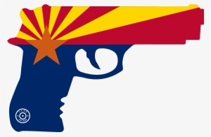 Gun Decals Arizona State Flag Auto Decals - Arizona State Flag Png #1994738