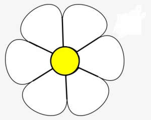 Black And White Daisy Clipart #1994780