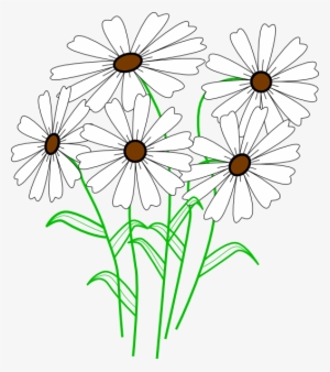 How To Set Use White Daisy Bunch Clipart #1994837