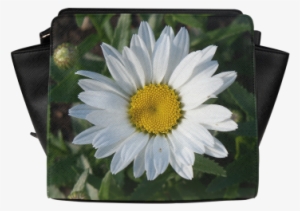 White Daisy Satchel Bag - Drop Pendant - White Daisy By Vida #1995187