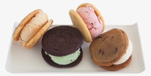 4 Ice Cream Sandwiches On A Plate - Ice Cream Sandwich #1995229