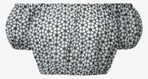 Leandra Black And White Daisy Eyelet Top - Handbag #1995404