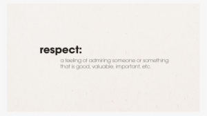 Respect Definition #1995649