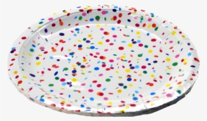 Party Paper Plate - Party Pappteller "konfetti" 24 Cm Durchmesser 10er #1996664