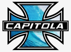 Capitola Iron Cross Logo - Sticker #1997357