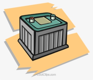Car Battery Royalty Free Vector Clip Art Illustration - Clip Art #1997924
