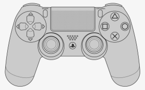 Clipart Black And White Library Ps Vector Images Dualshock - Playstation 4 Control Vector #1998023