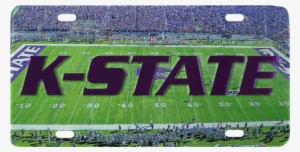 K-state Football Field Wincraft Mirror License Plate - K State Football Logo #1998078