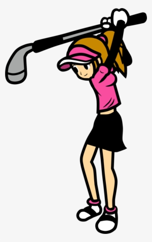 Female Golfer Transparent Png - Rhythm Heaven Golf #1998331