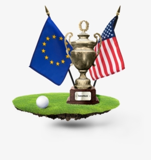 Gb Cup Trophy Flags - Us And Eu Flag #1998524
