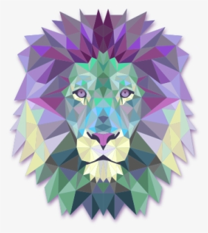 Modern Vector Png Image With Transparent Background - Abstract Lion #20694