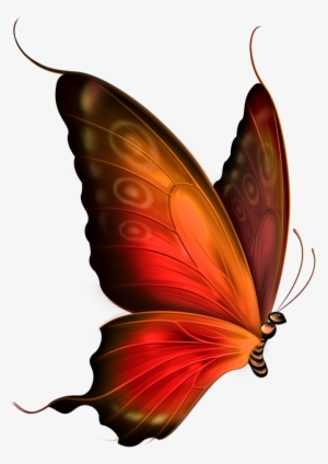 Red And Brown Transparent Butterfly Clipart - My Own Worst Enemy: The Pain Behind #21096