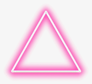 Neon Triangle Pink Tumblr Editpng Pngedit Pngedits - Neon Png #21183