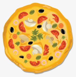 Hand Drawn Cartoon Pizza Decoration Vector - Pizza Picture Clip Art #21391