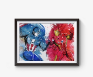 Penelopeloveprints Captain America Vs Iron Man Poster #21750