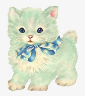 Kitschy Kitty Cat Clip Art With Little - Kitsch Kitten Clipart #21789