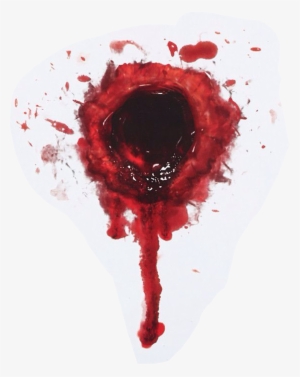 Gunshot Blood Horror Gun - Bullet Hole With Blood #21968