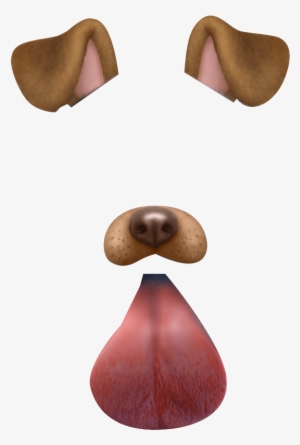 Eggplant Snapchat Png Png Black And White Stock - Snapchat Dog Filter Png #22187