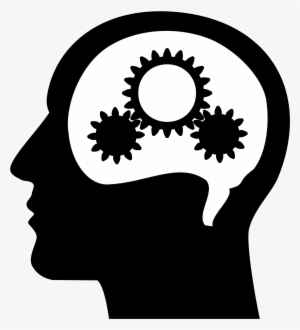 Vector Library Thinking Brain Png Hd Transparent Thinking - Brain Thinking Black And White #22256