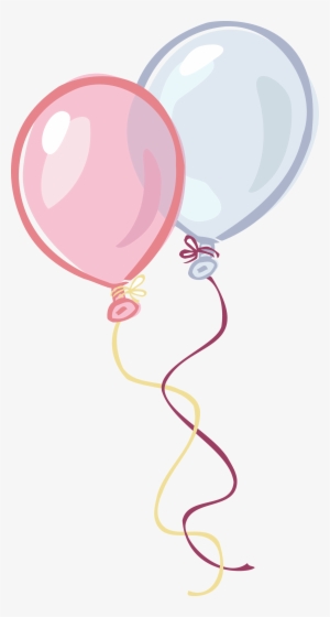 Pink And Blue Birthday - Pink Balloons Clip Art #22756