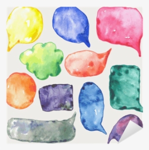 Hand Watercolour Speech Bubbles #23480
