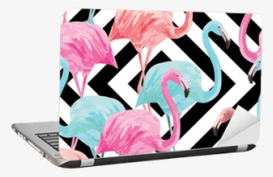 Flamingo Watercolor Pattern, Geometric Background Laptop - Tropical Wallpaper Flamingo #24066