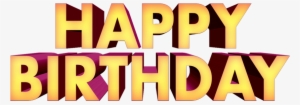 Happy Birthday Png Text 3d Free Downloads - Graphic Design #24089