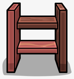 Short Wooden Steps Sprite 002 - Club Penguin Ladder #24344