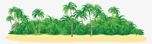 Picture Free Download Summer Tropical With Trees Png - Tropical Island Clipart Png #24660