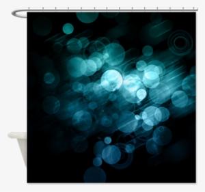 Blue Bokeh Pattern Shower Curtain - Purple & Brown Bokeh Pattern Shower Curtain #24997