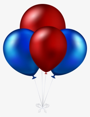 Red And Blue Balloons Transparent Png Clip Art Image #25280
