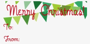 Merry Christmas Png Photo - Christmas Gift Tag Template #25586