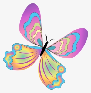Painted Butterfly Png Clipartu200b Gallery Yopriceville - Cute Butterflies Png #25671