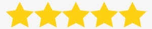 Five Stars - Five Star Rating Png #26348