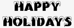 Happy Holidays Images Black And White #26473
