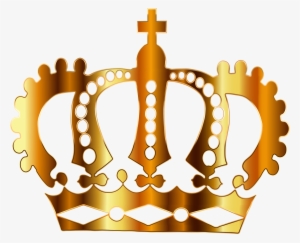 Gold Royal Crown Silhouette No Background Big - Crown With No Background #26639
