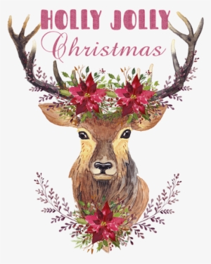 Bleed Area May Not Be Visible - Real Deer Head Painting #27009