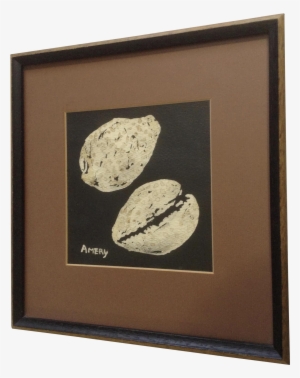 J Amery, Coffee Bean Watercolor Painting Signed By - Picture Frame #27403