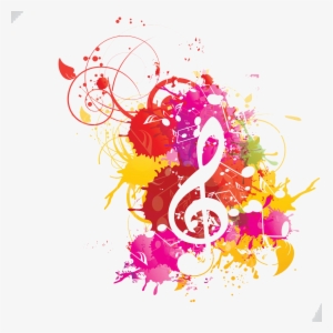 Musical Note Watercolor Painting Musical Notation - Watercolor Music Notes #27440