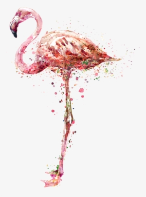 Flamingo Watercolor Painting Throw Pillow For Sale - Flamingo Watercolor Painting #27601