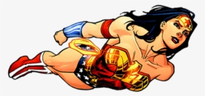 Wonder Woman Flying Vintage - Wonder Woman Vector Png #27645