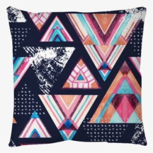 Abstract Watercolor Triangle Seamless Pattern - Texturas Aztecas #27894