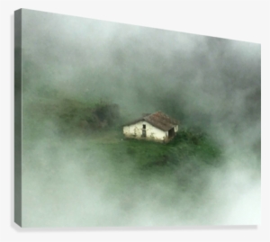 House In The Clouds Canvas Print - Hut #28199